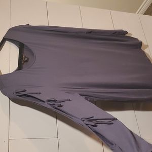 Tunic top with ties on arms